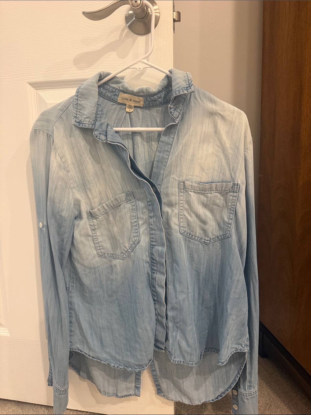 cloth & stone Light Chambray Shirt Jacket